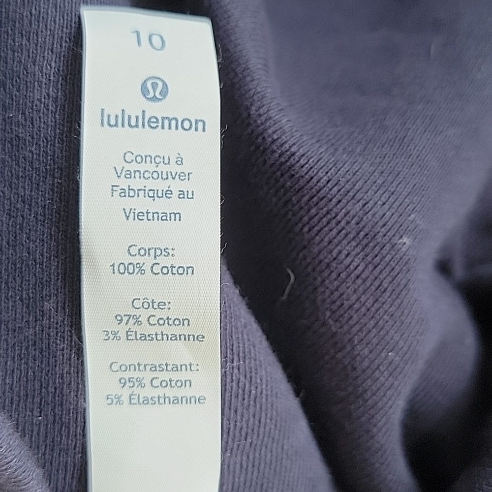lululemon athletica Press Pause Pullover Kangaroo Pockets Funnel Neck Sz 10 - Picture 10 of 13